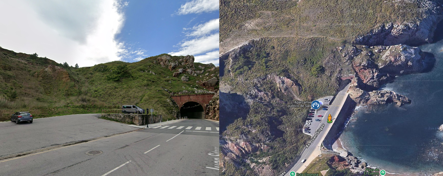 Parcheggio mirador de las anclas Salinas - Castrillón